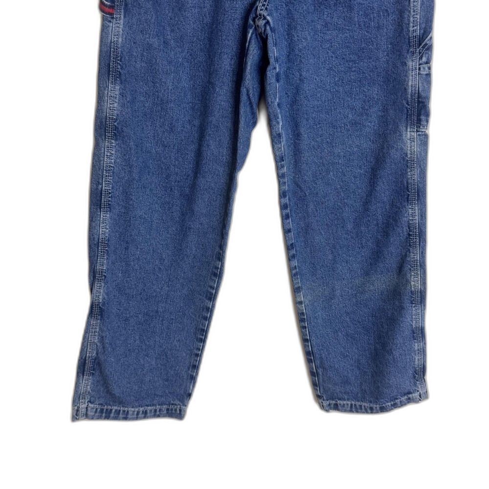 Vintage Tommy Hilfiger Jeans Womens 8 Blue High Rise Carpenter Wide Leg Y2K - Picture 4 of 12